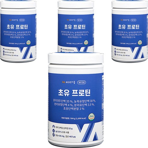 비타민마을 초유 프로틴 파우더, 4개, 504g