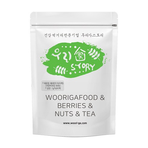 우리가스토리 페퍼민트차 티백, 1g, 60개입, 1개