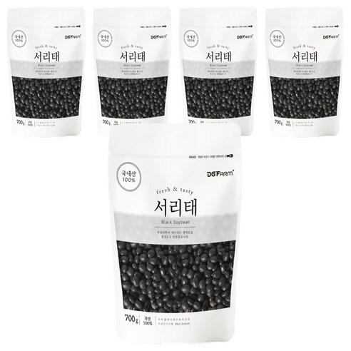 건강한밥상 국산 서리태, 700g, 5개