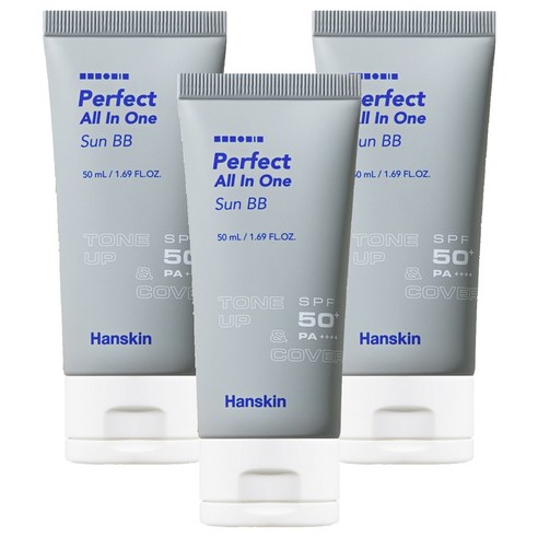 한스킨 퍼펙트 올인원 선 비비크림 50ml, 3개
