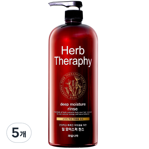과일나라 허브테라피 딥 모이스쳐 린스, 1500ml, 5개