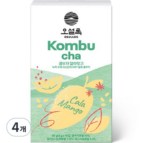 오설록 콤부차 깔라망고, 5g, 10개입, 4개