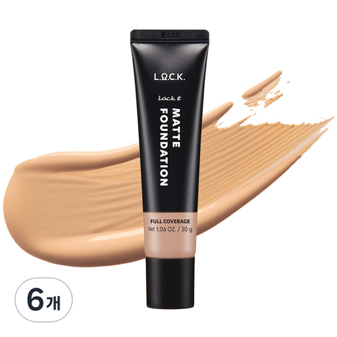 락컬러 락 잇 매트 파운데이션 30g, 6개, 02 소프트 쉘