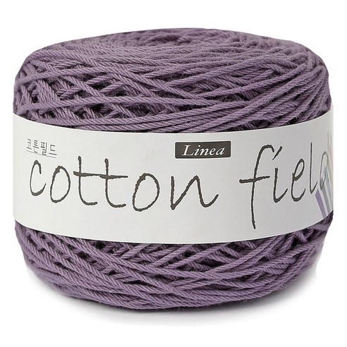 리네아 코튼 필드 뜨개실 80g, 344 인디퍼플, 1개