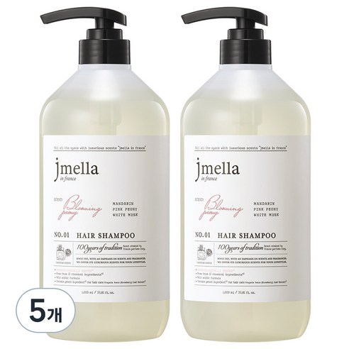 제이멜라 인 프랑스 블루밍 피오니 헤어 샴푸, 10개, 1000ml