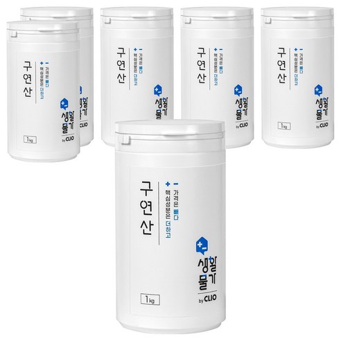 크리오 생활물가 구연산 다목적 세정제, 1kg, 6개