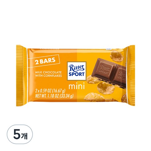 리터스포트 콘플레이크 트윈 초콜릿, 33.34g, 5개