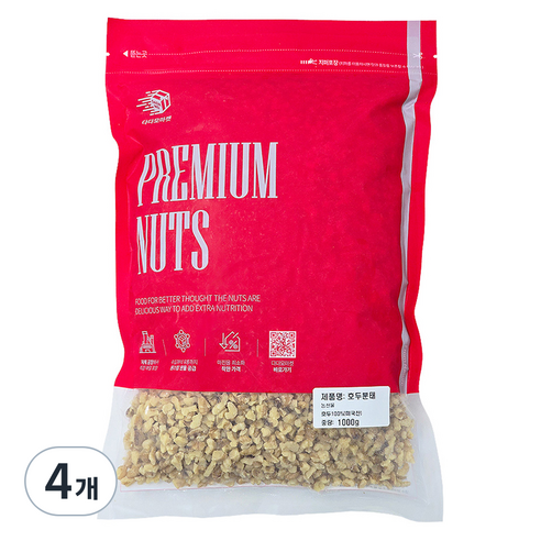 다다모마켓 호두 분태, 1kg, 4개