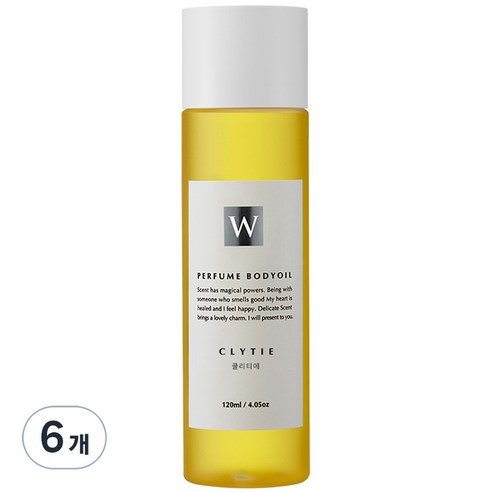 화이트센트 향기좋은 모이스처 마사지 바디오일 클리티에, 120ml, 6개