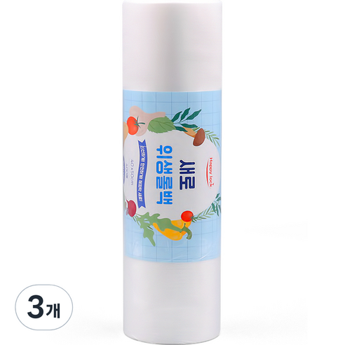 해피락 새로 위생롤백 40 x 50 cm, 특대(XL) 이상, 400개입, 3개