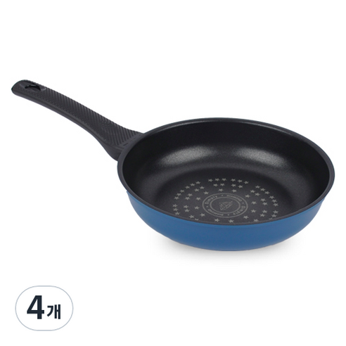 키친아트 프리미엄 파스텔 프라이팬, 20cm, 4개