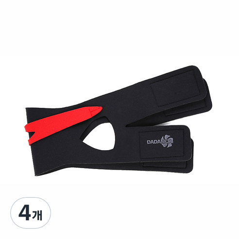 더블 갸르미 밴드, 블랙 + 레드, 4개