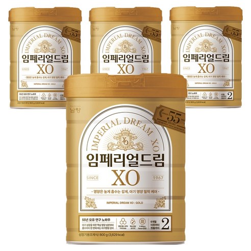 임페리얼XO 분유 2단계, 800g, 4개