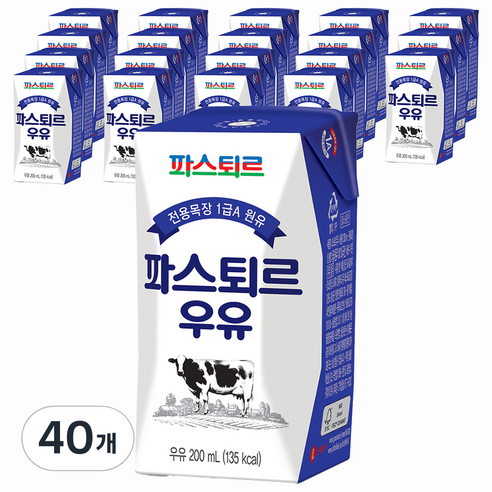 파스퇴르 전용목장 멸균우유 200ml X 18팩 191817