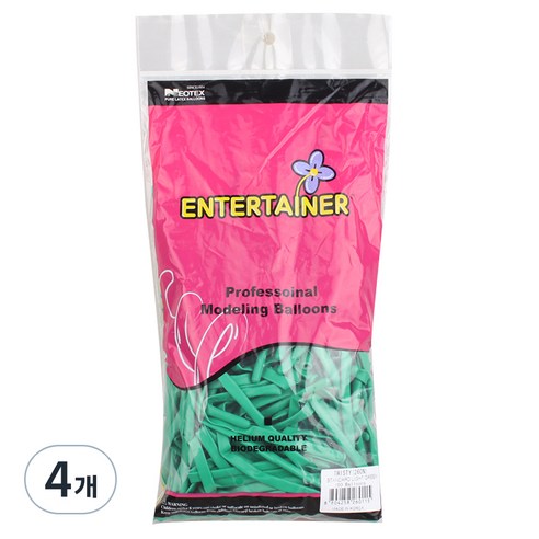 네오룬즈 260N 요술풍선 100p, 스탠다드 라이트그린, 4개