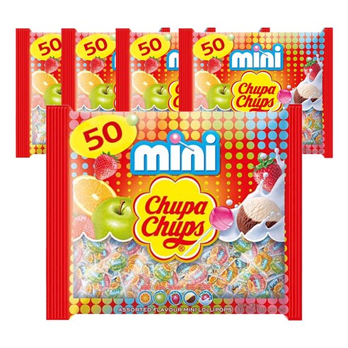 츄파춥스 미니 막대사탕, 300g, 5개