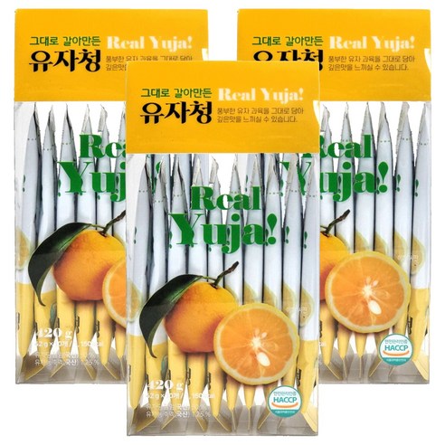 해맑음 그대로 갈아만든 유자청 스틱, 3개, 10개입, 42g