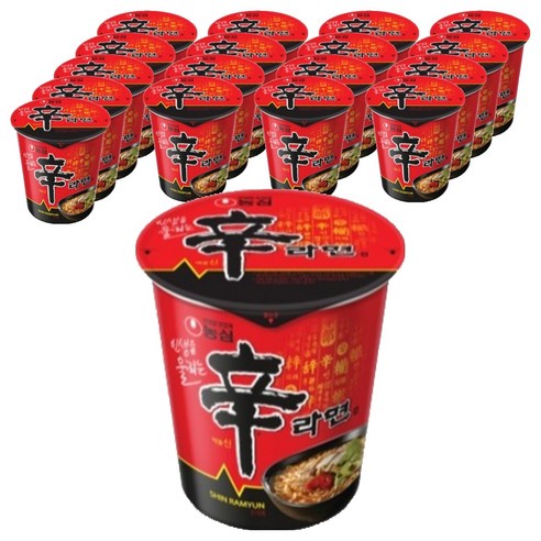 농심 신라면 컵 65g, 18개