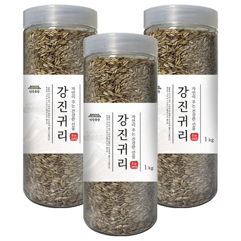 건강곡간 강진귀리 통, 1kg, 3개