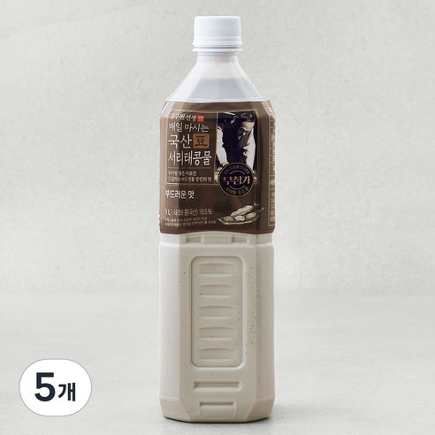 김구원선생 매일 마시는 국산 서리태콩물, 1L, 5개