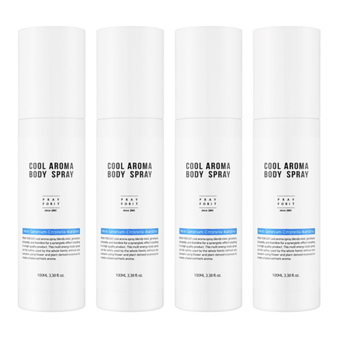 프레이포잇 쿨 아로마 바디 스프레이, 100ml, 4개