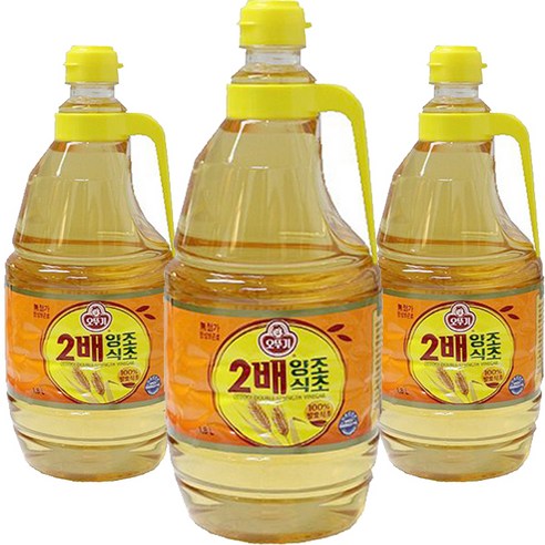 오뚜기 2배 양조식초, 1.8L, 3개