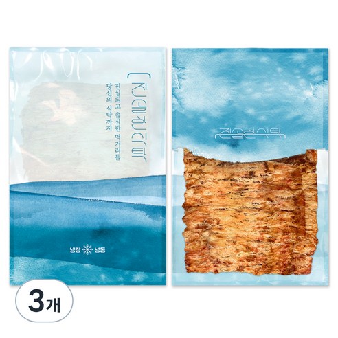 진솔한식탁 두꺼운 맥반석 오징어, 200g, 3개