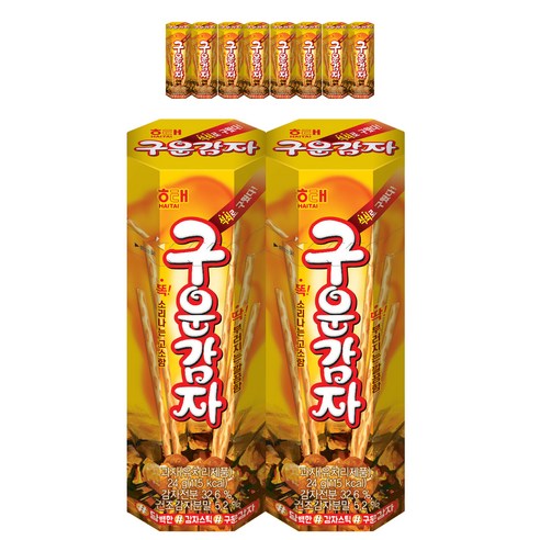 해태제과 구운감자, 24g, 8개