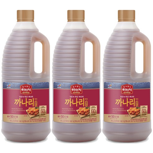 하선정 까나리액젓 골드, 2.5kg, 3개