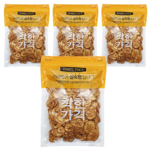 구운 바나나칩, 4개, 400g