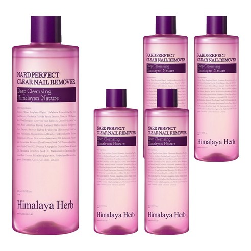 나드 퍼펙트 클리어 네일 리무버, 500ml, 5개
