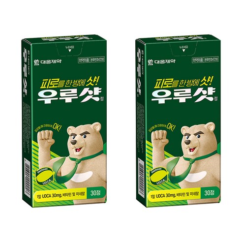 우루샷 정 피로회복제, 30정, 2개