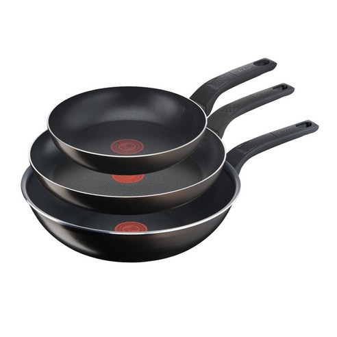 테팔 티타늄 액티쿡 후라이팬 3종세트, 블랙커피, 프라이팬 20cm + 26cm + 볶음팬 28cm, 1세트