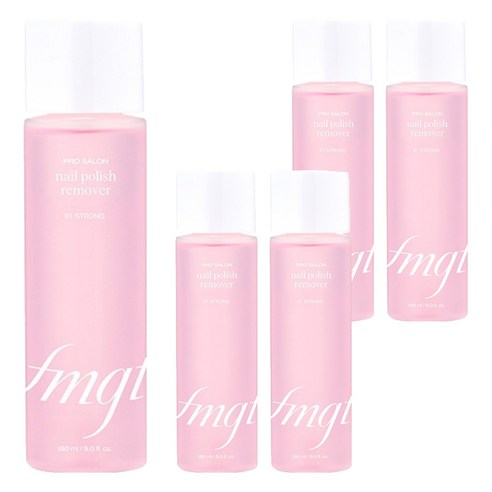 더페이스샵 fmgt 프로 살롱 네일 리무버 스트롱, 150ml, 5개
