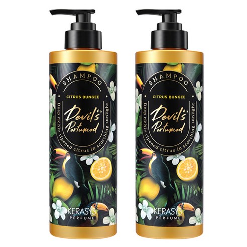 케라시스 데빌스 퍼퓸 시즌2 샴푸 시트러스 번지, 2개, 500ml
