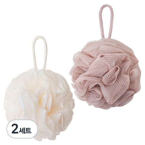페르노엘 촘촘하고 부드러운 걸이형 버블 샤워볼 세트, 혼합B, 2개입, 2개