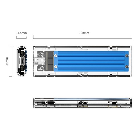 오리코 M.2 NVME C타입 외장 SSD 케이스