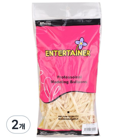 네오텍스 260N 요술풍선 100p, 크리스탈 클리어, 2개