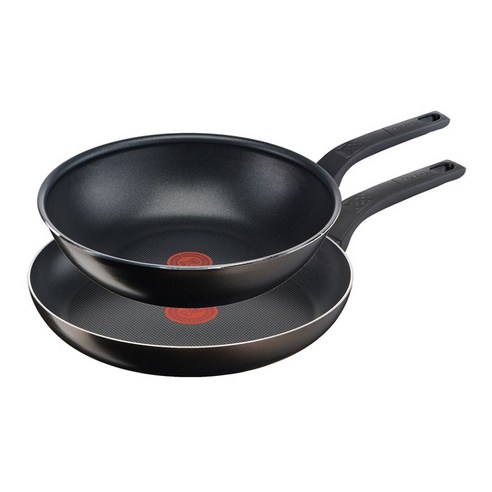 테팔 티타늄 액티쿡 후라이팬 세트 2개, 블랙커피, 프라이팬 30cm + 볶음팬 28cm, 1세트
