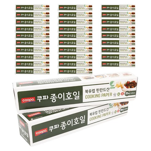 쿠파 종이호일 25cmx20m, 20m, 1개입, 30개