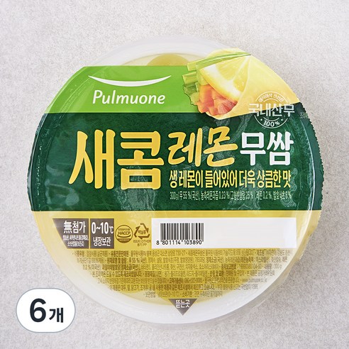 풀무원 레몬무쌈, 300g, 6개