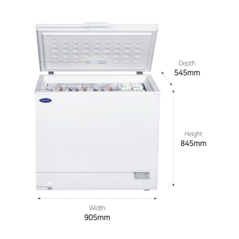 캐리어 클라윈드 냉동고: 넉넉한 용량과 편리함으로 삶을 풍요롭게!