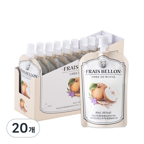 프레벨롱 진한 배도라지즙, 80ml, 20개