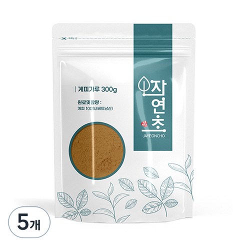 자연초 계피가루, 300g, 5개