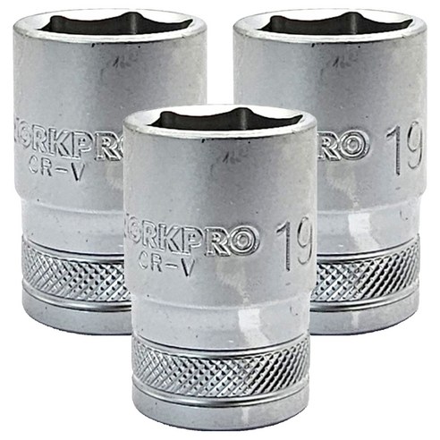 워크프로 복수알숏 1/2" x 19mm WP274100, 3개