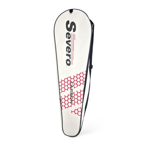세베로 배드민턴 라켓 1단 풀커버 고급가방, 화이트, 1개