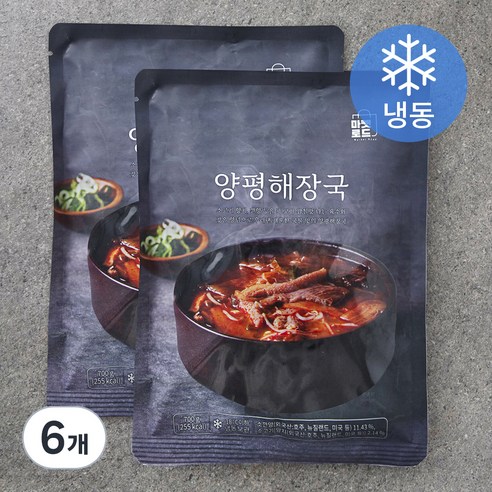 마켓로드 양평 해장국 (냉동), 700g, 6개