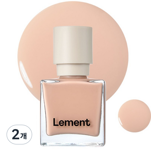 르멘트 컬러 네일, 57 블러쉬 베이지, 9.5ml, 2개