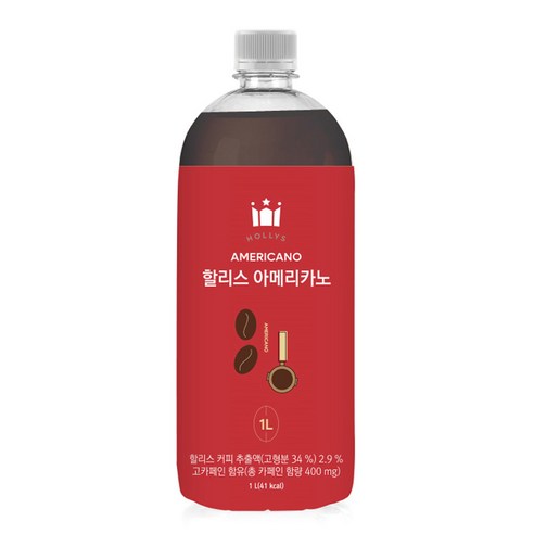 할리스 아메리카노, 1L, 1개입, 1개