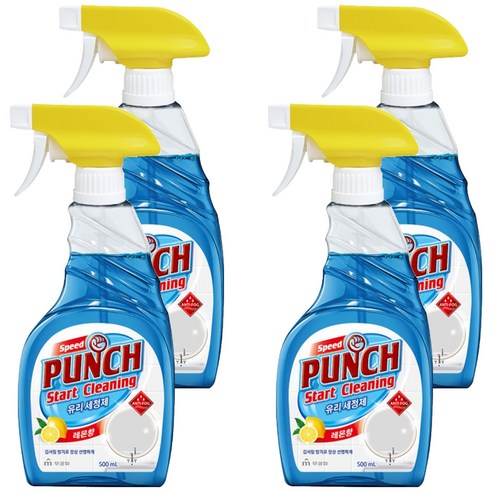 무궁화 스피드 펀치 유리세정제, 500ml, 4개